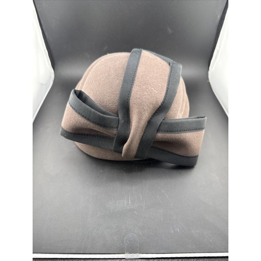 Vintage Women's Brown 100% Wool Hat Adolfo II Made In USA